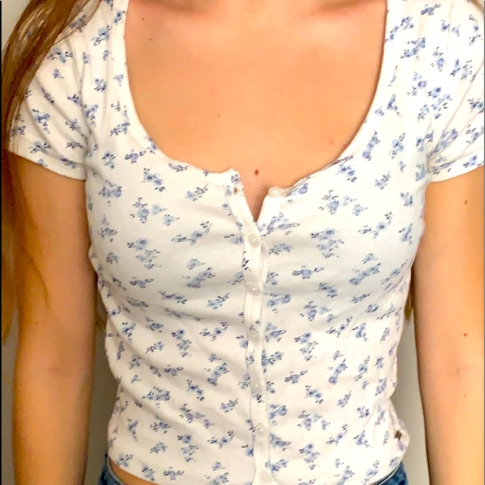 Floral print shirt/ Hollister